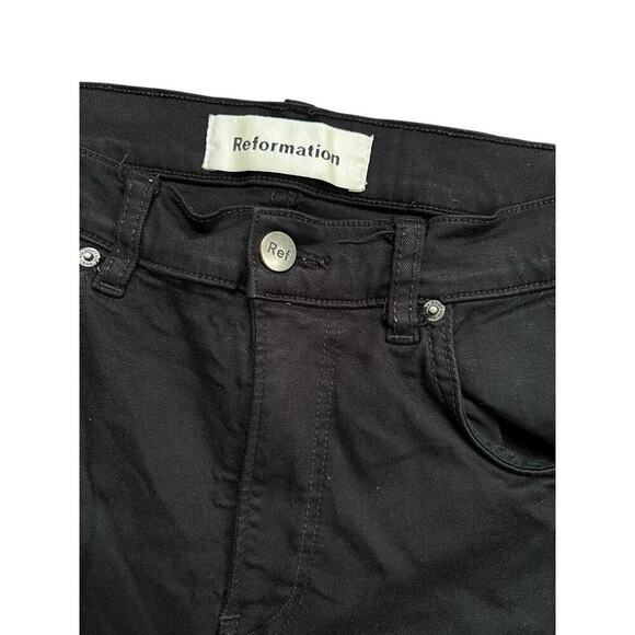 Reformation Jeans Faded‎ Black High and Skinny Black Wash Size 27 - Picture 3 of 5
